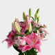 Flowers Oriental Lily Pink (10 St bunch)