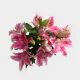 Flowers Oriental Lily Light Pink (10 St bunch)
