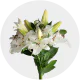 Box flowers Oriental Lily White (80 Stems)