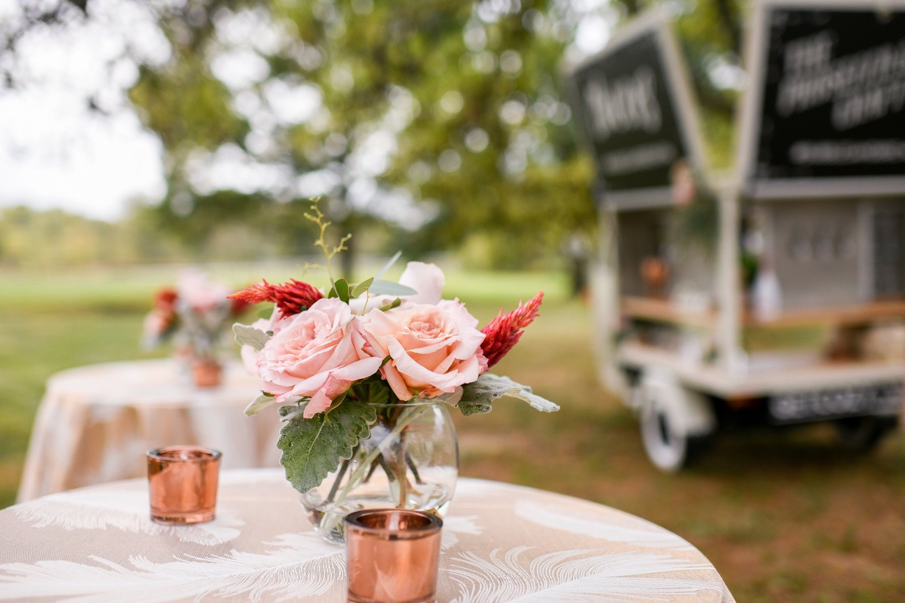 Pink Mondial Centerpiece